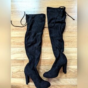 Steve Madden Suede Knee High Boots -- Women's Size 7